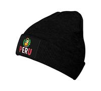 Bonnet Beanie Drapeau du Pérou Péruvien Bonnets Tricoté Chaud Bonnets en Tricot Slouch Chapeau d'hiver pour Quotidienne Sport Homme Femme