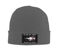Bonnet Beanie en Dieu, Faites Confiance À Mes Armes, Elles Ne sont Que des Renforts Unisexe Beanie Tricoté Élégant Chapeau pour À Pied Sports Plein Air