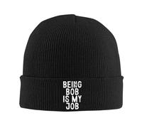 Bonnet Beanie Être Bob, C'est Mon Travail Classics Basic Beanie Extensible Bonnet d'hiver Unisexe Bonnets en Tricot pour Course Automne Printemps