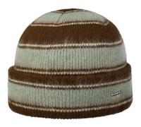 Bonnet Beanie Fuzzy Stripe Soft by Kangol marron One Size
