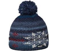 Bonnet Beanie Ike Pompon by Eisbär bleu foncé One Size