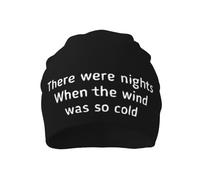 Bonnet Beanie Il Y Avait des Nuits Où Le Vent Était Si Froid Bonnet d'hiver Doux Bonnets Tricoté Slouch Classics Basic Beanie pour Homme Femme Hiver Quotidienne