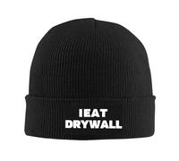 Bonnet Beanie Je Mange des Plaques De Plâtre Classics Basic Beanie Doux Bonnets Tricoté Extensible Bonnet d'hiver pour Course Shopping Printemps