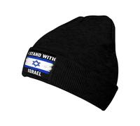 Bonnet Beanie Je Soutiens Israël. Conflit Israélo-Palestinien. Soutien Aux Cadeaux pour Hommes À Israël. Classics Basic Beanie Moderne Bonnets Tricoté Chaud Knit Beanies