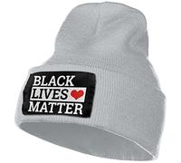 Bonnet Beanie Les Vies des Noirs Comptent Bonnet d'hiver Souple Bonnets Tricoté Extensible Classics Basic Beanie pour Course Homme Femme Hiver