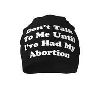 Bonnet Beanie Ne Me Parle Pas Tant Que Je n'ai Pas Avorté. Bonnet d'hiver Slouch Chapeau d'hiver Respirant Knit Beanies pour Course Hiver Sport