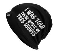 Bonnet Beanie on M'Avait Dit qu'il Y Aurait du Tres Leches Bonnet d'hiver Moderne Bonnets Tricoté Slouch Bonnets en Tricot pour Quotidienne Shopping Sport