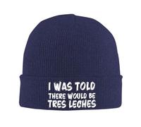 Bonnet Beanie on M'Avait Dit qu'il Y Aurait du Tres Leches Chapeau d'hiver Confortable Bonnet d'hiver Souple Bonnets en Tricot pour Homme Femme Quotidienne Shopping