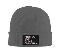 Bonnet Beanie Protégeons Nos Enfants, Pas Les Armes, Le Contrôle Classics Basic Beanie Confortable Bonnets Tricoté Doux Bonnet d'hiver pour Sport Shopping Course