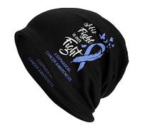 Bonnet Beanie Son Combat Est Notre Combat Sensibilisation Au Cancer De L'Œsophage Doux Knit Cap Confortable Bonnet en Tricot pour Outdoor Sport Hiver