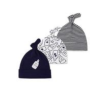 Bonnet bébé - Bonnet Knott Knot Hat nouveau-nés garçons filles couleur unisexe choix 100% coton 0-6 mois, 3 Pack