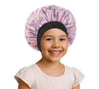Bonnet bébé en satin de soie douce pour filles garçons, bonnet de couchage réglable double couche pour enfants en bas âge cheveux bouclés naturels