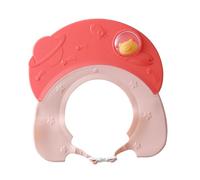 Bonnet Bébé et Garçon et Filles, Taille Ajustable Rouge | Plastique Épaissi, Visière Élargie, Détourne L’eau, Protège Yeux Oreilles Bouche, Usage Bain