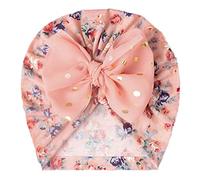 Bonnet Bebe Fille 12-18 Mois - Toddler Infant Baby Boys Girls Cap Floral Bowknot Elastics Turban Hat (One Size)