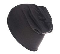 Bonnet Bebe Fille Naissance Hiver Chaud en Coton Pas Cher A La Mode Chapeau Bonnet Enfant Fille Garcon TricotéS 0-3 Ans (Taille Unique, Noir)