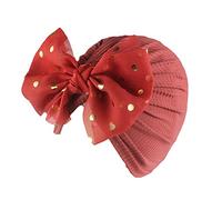Bonnet Bebe Naissance - Casquette Accessoires Couvre-Chef Chapeau Bonnet Bébé Bandeau Bowknot Solid Floral Baby Care (Red One Size)