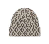 Black Diamond Repeat Beanie Beige