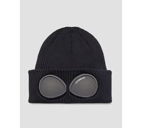 Bonnet Bleu Marine Pour Hommes C.p. Company Cotton Goggle 18cmac016a000727a-888 UNI