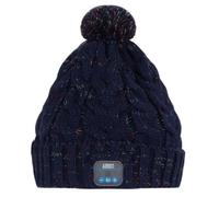 August Bonnet Bluetooth avec écouteurs stéréo sans Fil EPA30 - Bonnet tricoté d'hiver Rechargeable avec Microphone Mains Libres Cadeaux pour Homme Femme Unisexe Adulte Ado Imperméable Lavable