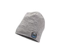 Bonnet Bluetooth Écouteurs Gris Homme Femme Gris Sans Fil Connecté - August EPA20 - Micro Batterie Sport Gris clair