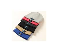 Bonnet Bluetooth pour NOKIA 8 Sirocco Smartphone avec Ecouteurs Integres Reglage Boutons Universel Hiver (NOIR)