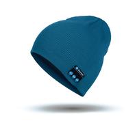 Bonnet Bluetooth Rechargeable Avec Micro Integre Et Haut-Parleurs Stereo, Bonnet Tricote Chaud Pour L'automne Et L'hiver