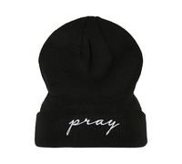 Bonnet brodé Mister Tee Pray Noir TU