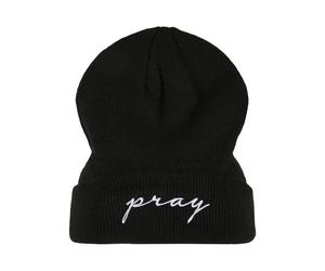Bonnet brodé Mister Tee Pray Noir TU