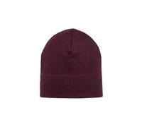 Bonnet buff merino lightweight beanie solid bordeaux