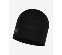 Bonnet Buff Midweight Merino Wool Hat Solid Black noir