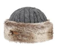 Bonnet Cable Knit Faux Fur by Barts anthracite One Size