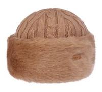 Bonnet Cable Knit Faux Fur by Barts beige One Size