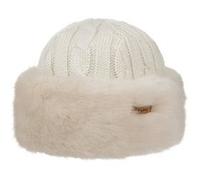 Bonnet Cable Knit Faux Fur by Barts blanc One Size