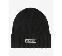 Calvin Klein PATCH CHUNKY RIB COTTON BEANIE LV04D8053GUB1 - Homme - Cotton
