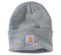 Carhartt Bonnet Watch Hat – double épaisseur, manchette repliable – gris clair – taille unique