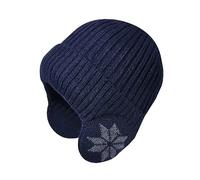 Bonnet Casquette Homme, Bonnet Tricoté Unisexe Style Flocon De Neige pour Hivernale Confortable Et ÉLéGant en Laine Douce avec Design Unique