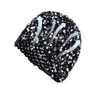 Bonnet | Chapeau à paillettes tendance | Bonnet creux pour femmes pour | Pour festivals de musique, trajets en déplacement, voyages, rencontres, réunion de famille, petite amie, adolescente, fille