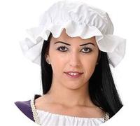 Bonnet charlotte blanc médiéval Blanc G