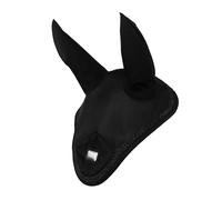 Bonnet chasse-mouches pour cheval EQPRO Brillance Noir Cob