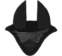 Bonnet chasse-mouches pour cheval Equithème Pearl Noir Full