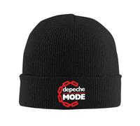 Bonnet Chaud d'hiver,Depeche Cool Mode Casquette Électronique Rock Bonnet Unisex Winter Warm Bonnet Homme Tricotant Chapeau Hip Hop Skullies Tuques Bonnets