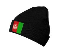 Bonnet Chaud Tricoté À Imprimé Afghanistan Drapeau sans Bords Repliable Extérieur Anti Vent Unisexe Ski Running Beanie Élastique Doux Confortable Anti Vent Vélo Plage Multi Usage