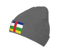 Bonnet Chaud Tricoté À Imprimé Afrique Centrale Drapeau sans Bords Repliable Extérieur Anti Vent Unisexe Ski Running Beanie Élastique Doux Confortable Anti Vent Vélo Plage Multi Usage