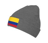 Bonnet Chaud Tricoté À Imprimé Colombie Drapeau sans Bords Repliable Extérieur Anti Vent Unisexe Ski Running Beanie Élastique Doux Confortable Anti Vent Vélo Plage Multi Usage