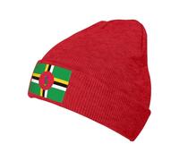 Bonnet Chaud Tricoté À Imprimé Dominique Drapeau sans Bords Repliable Extérieur Anti Vent Unisexe Ski Running Beanie Élastique Doux Confortable Anti Vent Vélo Plage Multi Usage