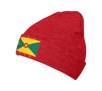 Bonnet Chaud Tricoté À Imprimé Grenade Drapeau sans Bords Repliable Extérieur Anti Vent Unisexe Ski Running Beanie Élastique Doux Confortable Anti Vent Vélo Plage Multi Usage