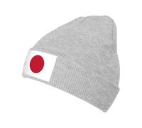 Bonnet Chaud Tricoté À Imprimé Japon Drapeau sans Bords Repliable Extérieur Anti Vent Unisexe Ski Running Beanie Élastique Doux Confortable Anti Vent Vélo Plage Multi Usage