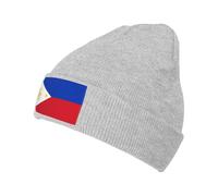 Bonnet Chaud Tricoté À Imprimé Les Philippines Drapeau sans Bords Repliable Décontracté Pliable Ski Running Beanie Élastique Doux Confortable Taille Unique Unisexe Sport Extérieur Anti Vent Froid