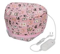 Bonnet Chauffant électrique pour Soulager la Douleur de la Tête et du Cou, Tissu en Peluche Doux Extra Large avec Température Réglable, Chauffage Rapide, Arrêt Automatique (Prise