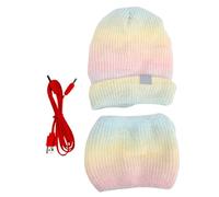 Bonnet Chauffant Pour Homme Set 2-en-1 Bonnet et Echarpe Chauffants USB